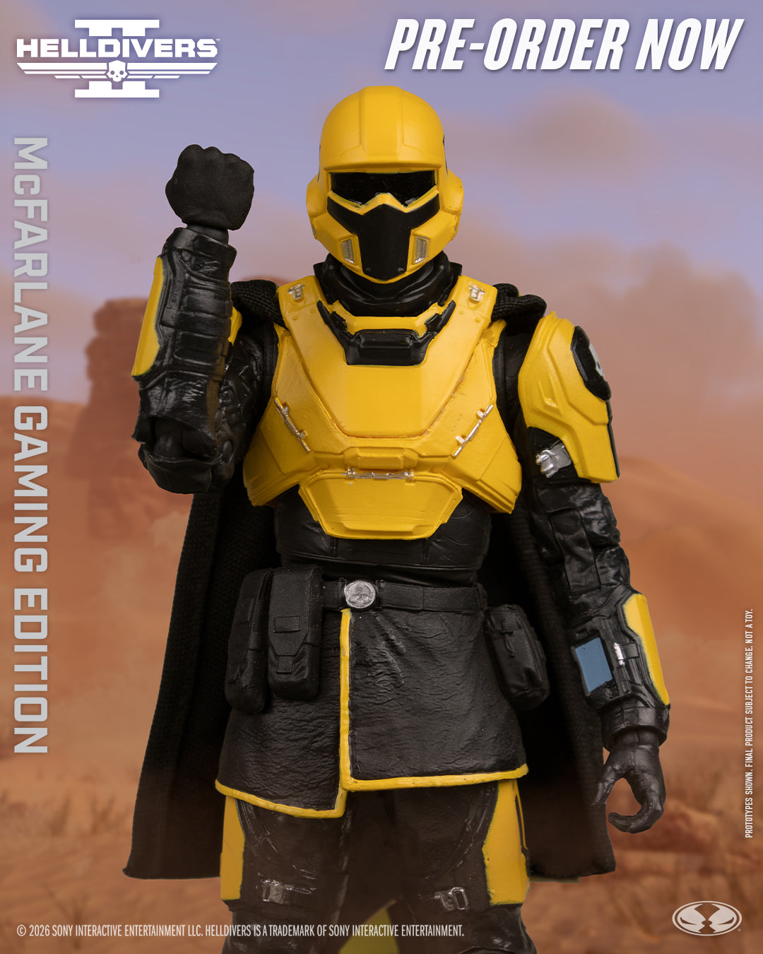 McFarlane Gaming Edition - Helldivers TR-40 Gold Eagle - 7" Action Figure