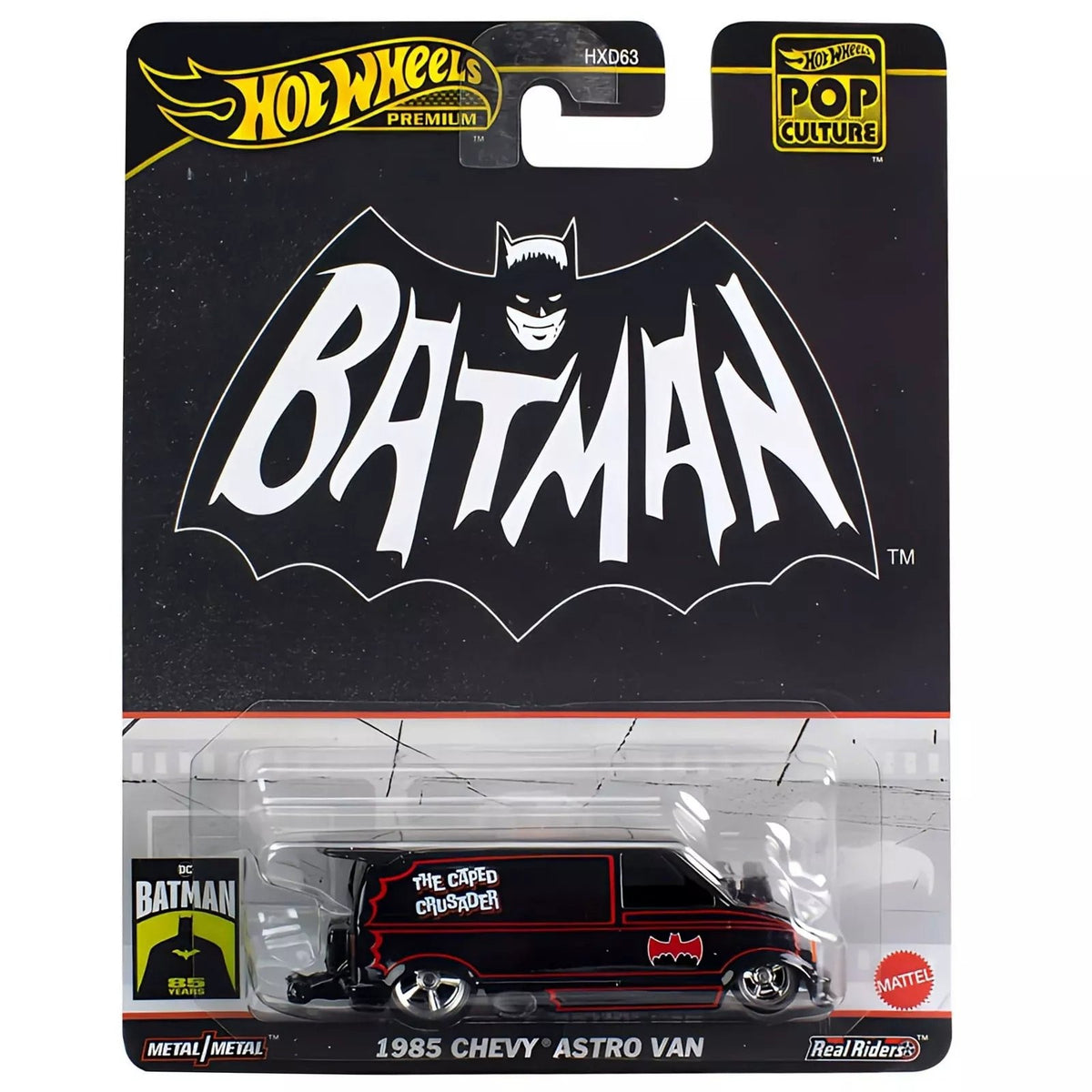 Hot Wheels Premium - 2024 Pop Culture - Batman - 1985 Chevy Astro Van