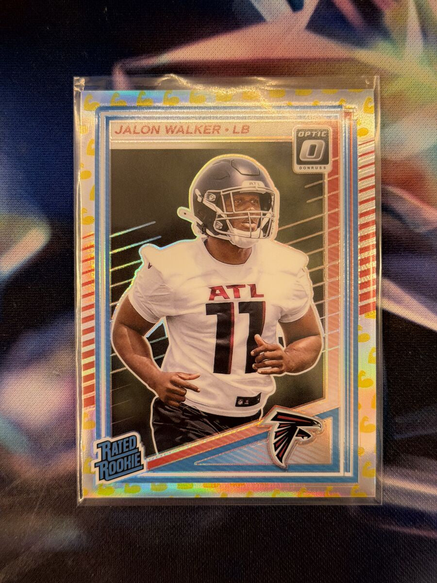 Jalon Walker Rated Rookie Flex Emoji Front - 2025 Donruss Optic
