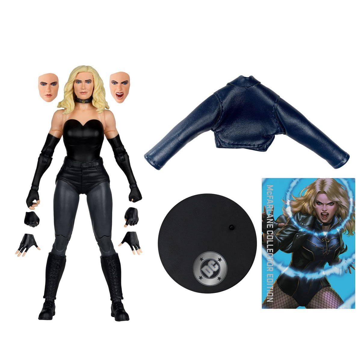 McFarlane DC - Black Canary (DC Rebirth #54) - Multiverse Collector PLATINUM CHASE Edition  - 7" Action Figure