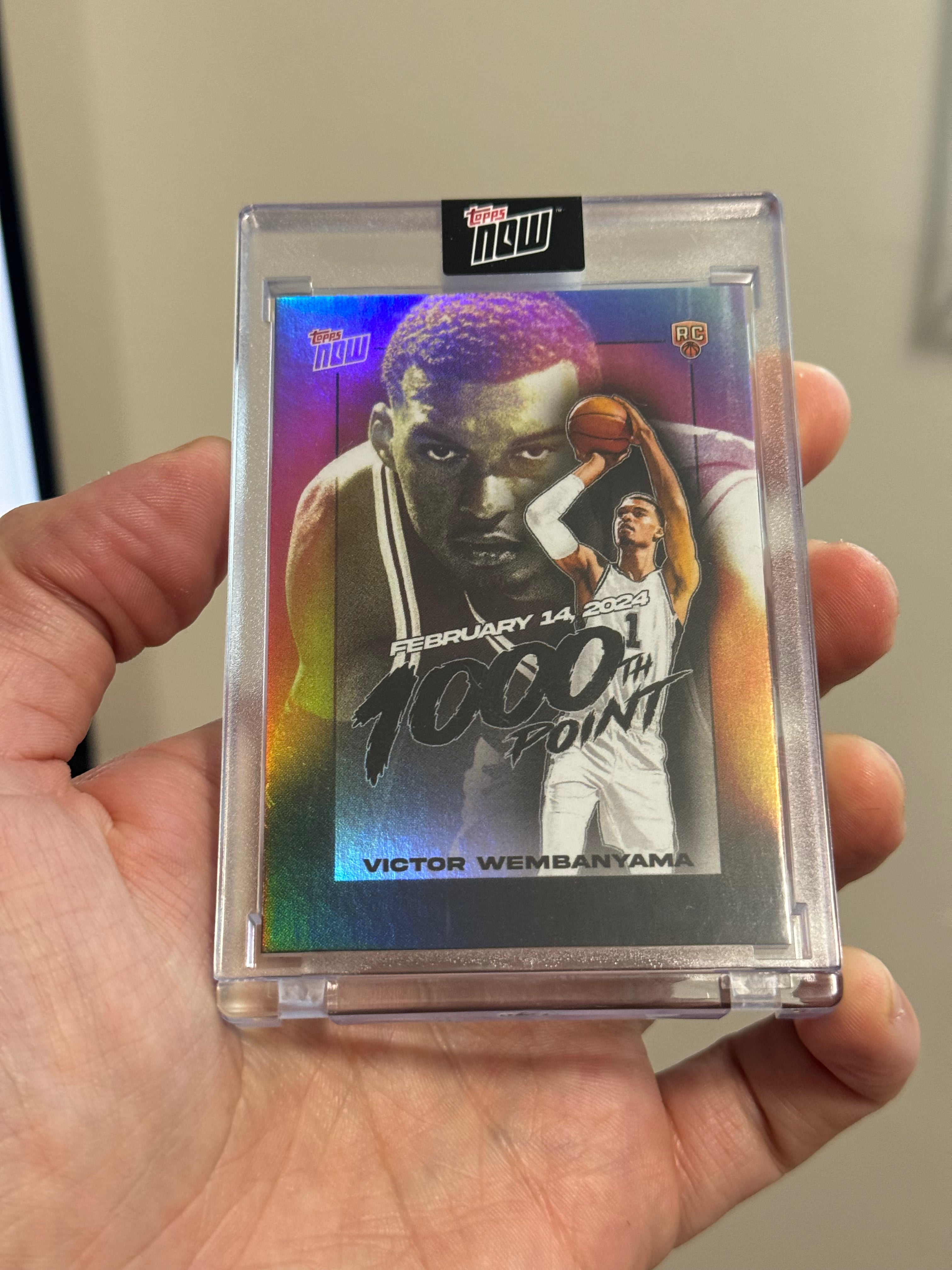Victor Wembanyama - 2023-24 TOPPS NOW® Encased Rookie Basketball Card - VW-1
