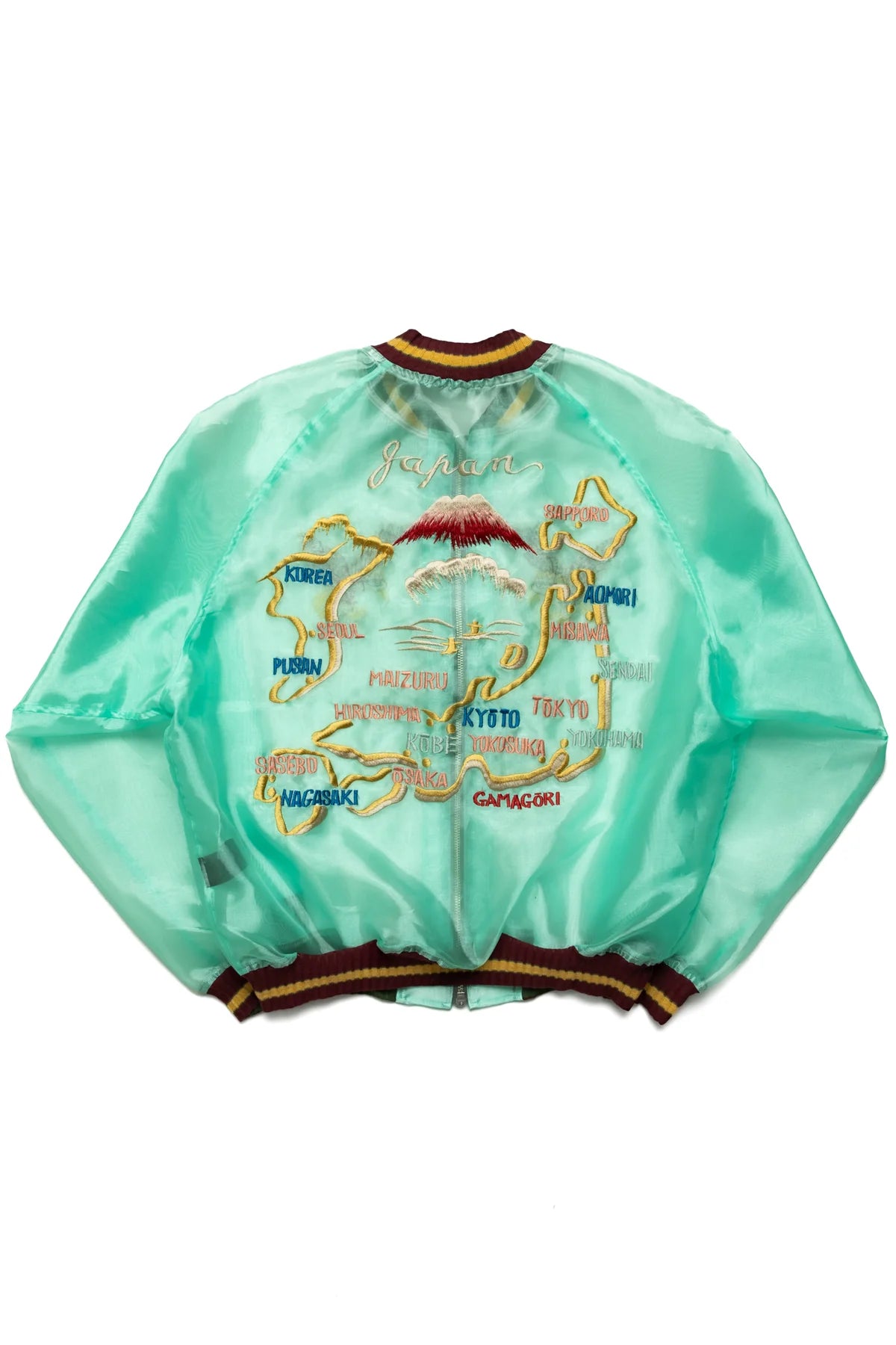 Kapital: Sheer Pearl Souvenir Jkt (Japan) - Green - K2404LJ146