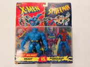 Toy Biz 1994 - Vintage Marvel Spider-Man vs X-Men - Spider-Man vs Beast Figure 2 Pack