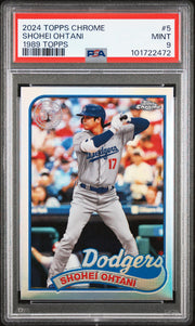 2024 Topps Chrome - Shohei Ohtani - 1989 Topps - #5 - PSA Graded Card
