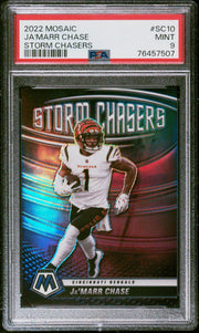 2022 Panini Mosaic - Ja'Marr Chase - Storm Chasers #SC-10 - SSP - PSA Graded Card