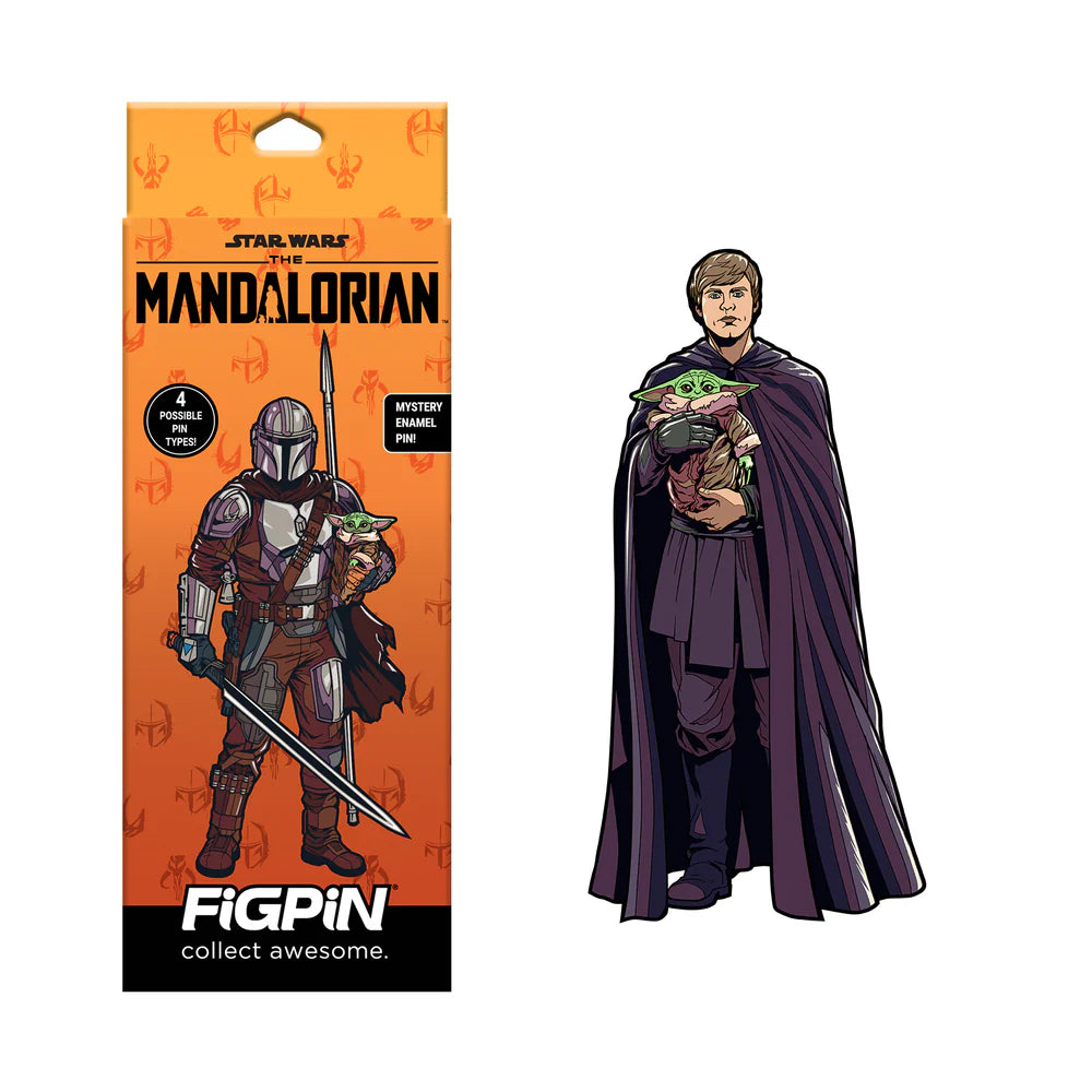 FiGPiN Mystery Enamel Pin – The Mandalorian 3" Collectible Pin (Blind Box) - NYCC 2025