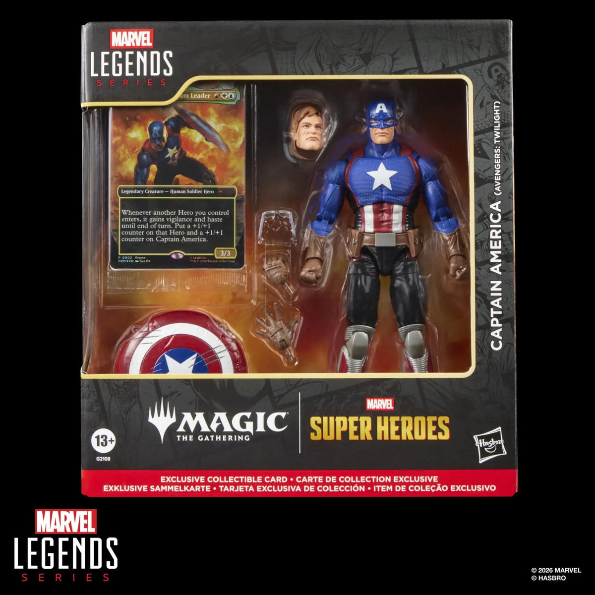 Marvel Legends x Magic: The Gathering - Set of 3 Figures + Promo Cards - Captain America, Doctor Doom 2099, Malice (PRE-ORDER OCT 2026)