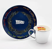 Back To The Future - Delorean Collector Plate & Mirror Mug Set