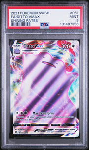 2021 Pokemon Sword & Shield Shining Fates #051 - FA/Ditto VMAX - Shining Fates PSA 9 Front - Cert #101487356