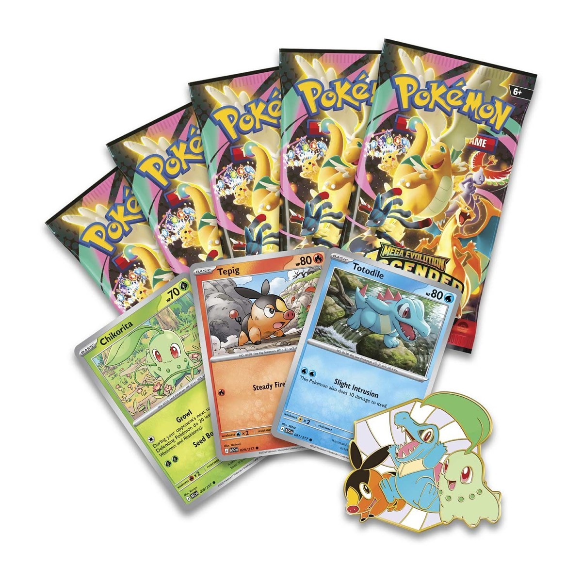 Pokemon - Mega Evolution - Ascended Heroes - First Partners Deluxe Pin Collection