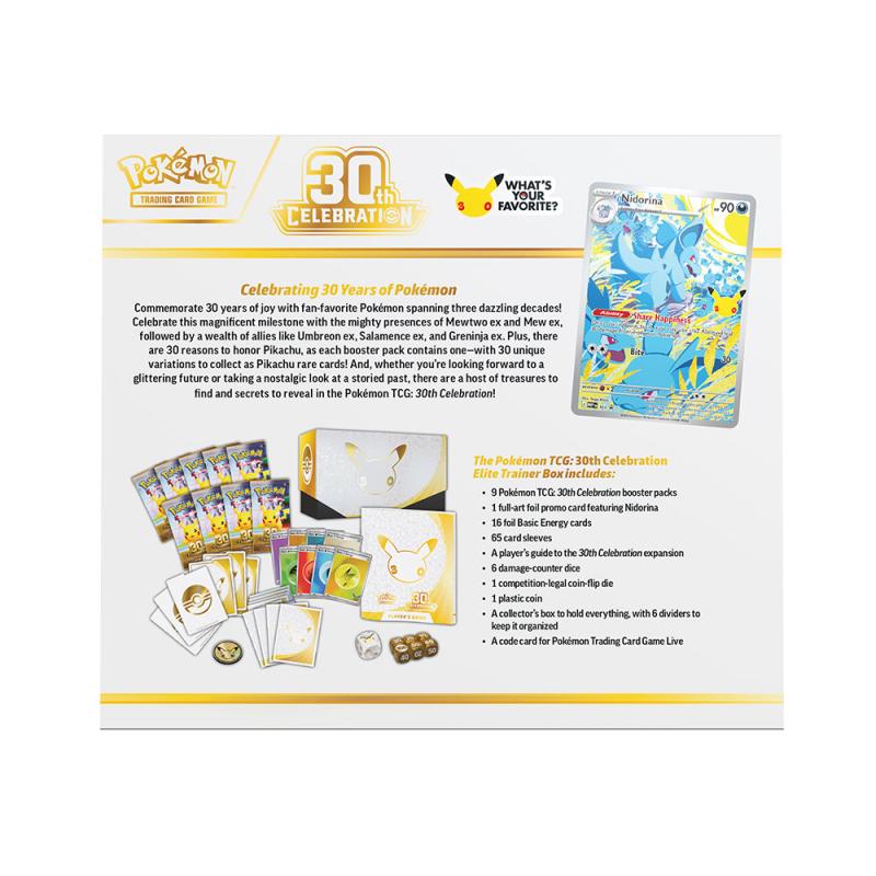 Pokemon - 30th Celebration Elite Trainer Box BUNDLE - MAX 1 (PRE-ORDER OCT 2026)