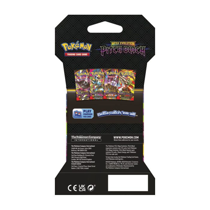 Pokemon Mega Evolution - ME05 Pitch Black - Blister Booster Pack (PRE-ORDER JULY 17)