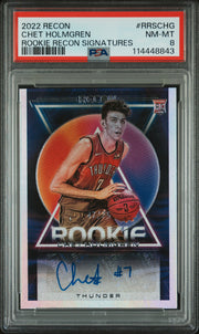 2022 Recon - Chet Holmgren Autograph - Rookie Recon Signatures - Limited to /75 - PSA Graded Car