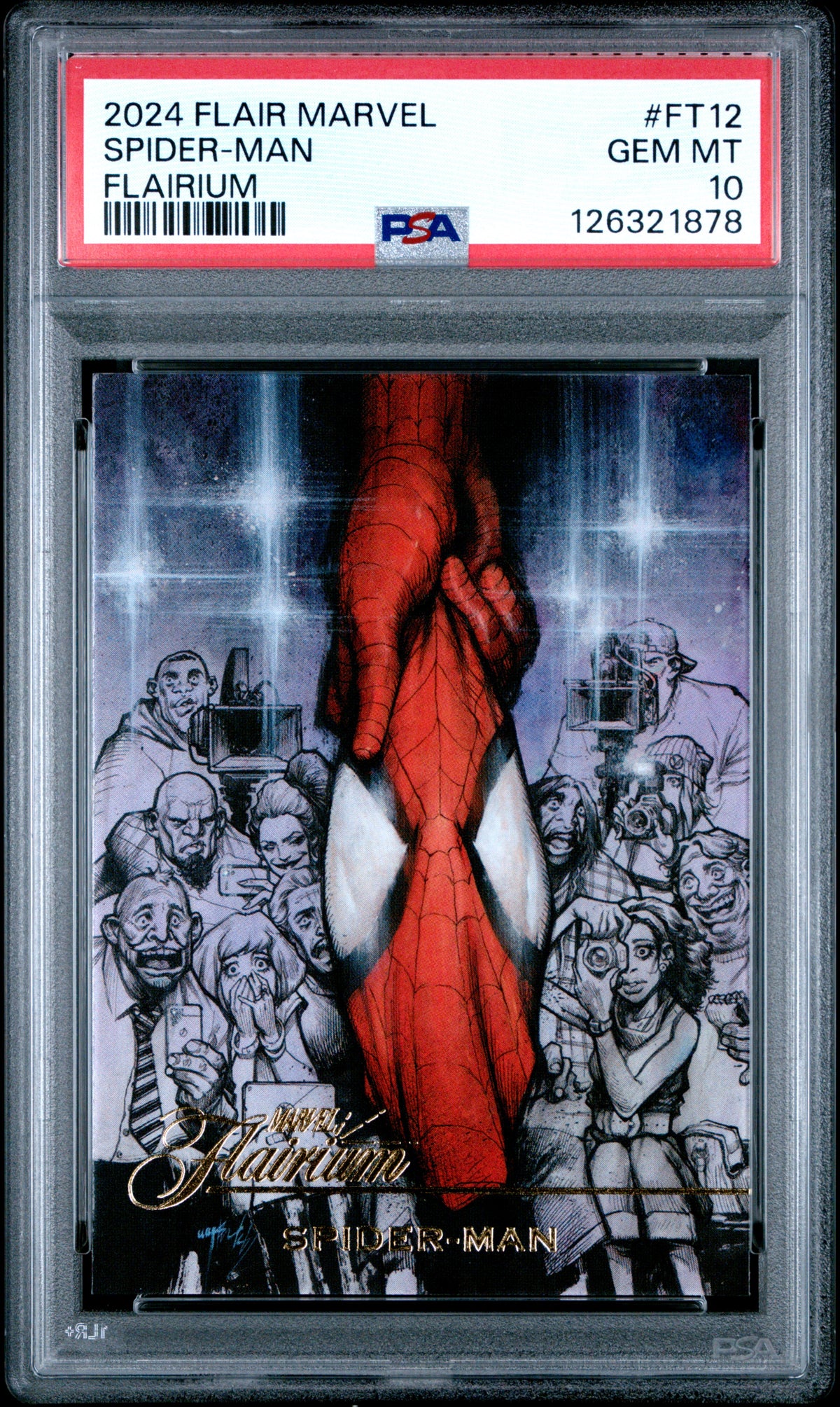 2024 Upper Deck Flairium - Marvel Premium - Spider-Man #FT-12 - PSA 10