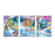 2026 Pokemon - First Partner Illustration Collections - Turtwig #40 Chimchar #41 Piplup #42 - Ungraded Raw Cards