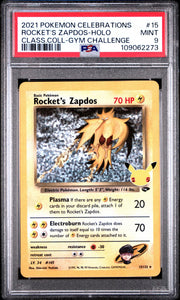 2021 Pokemon Celebrations Classic Collection — 15 Rocket's Zapdos-Holo — PSA Graded Card
