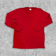 SUPREME LONG SLEEVE BLANK TSHIRT RED