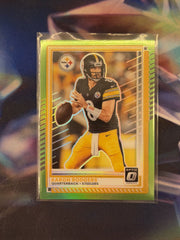 Aaron Rodgers Lime Green Prizm Front - 2025 Donruss Optic