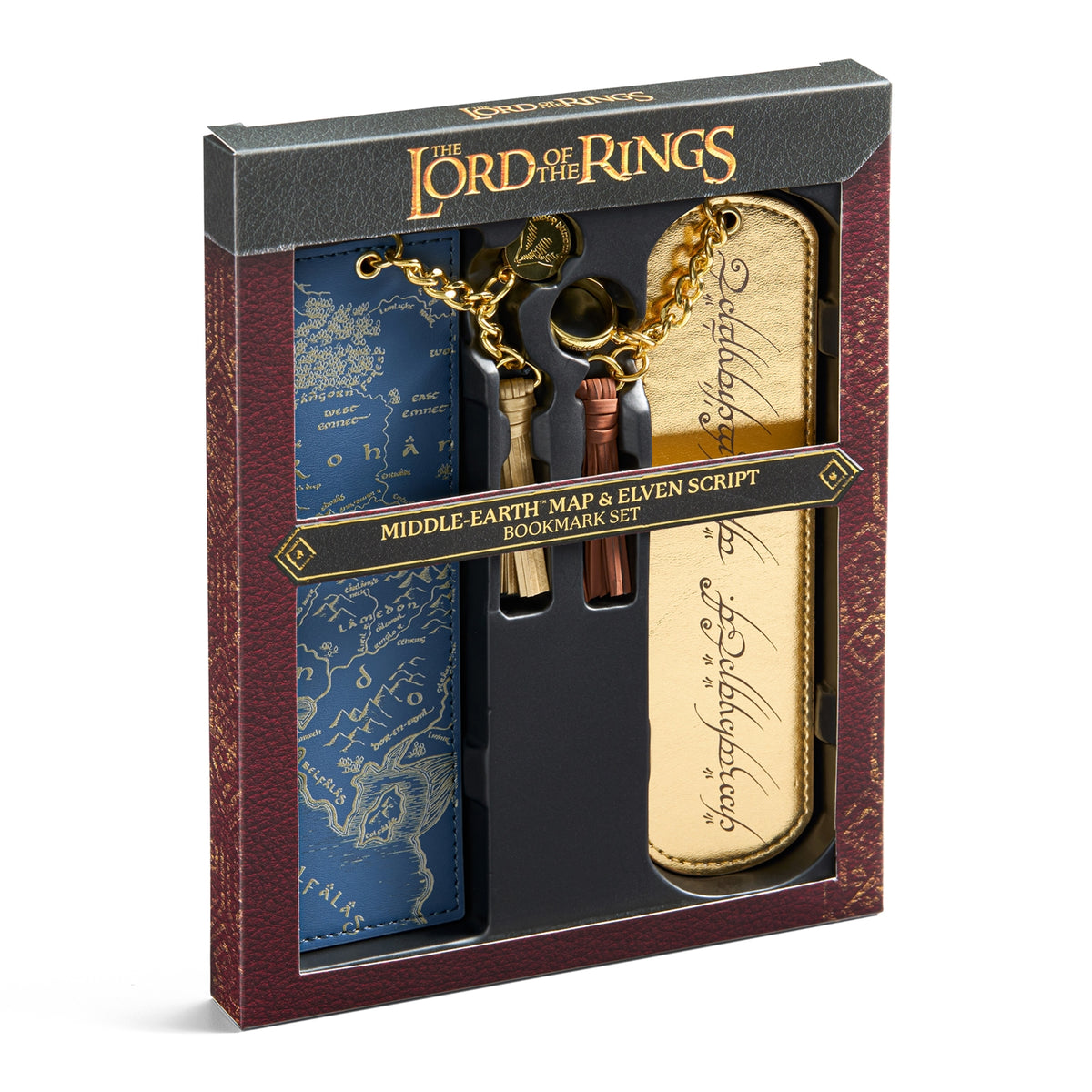 Lord of The Rings - Middle-Earth Map and Elven Script Bookmark Set (PRE-ORDER SEPT 30, 2026)