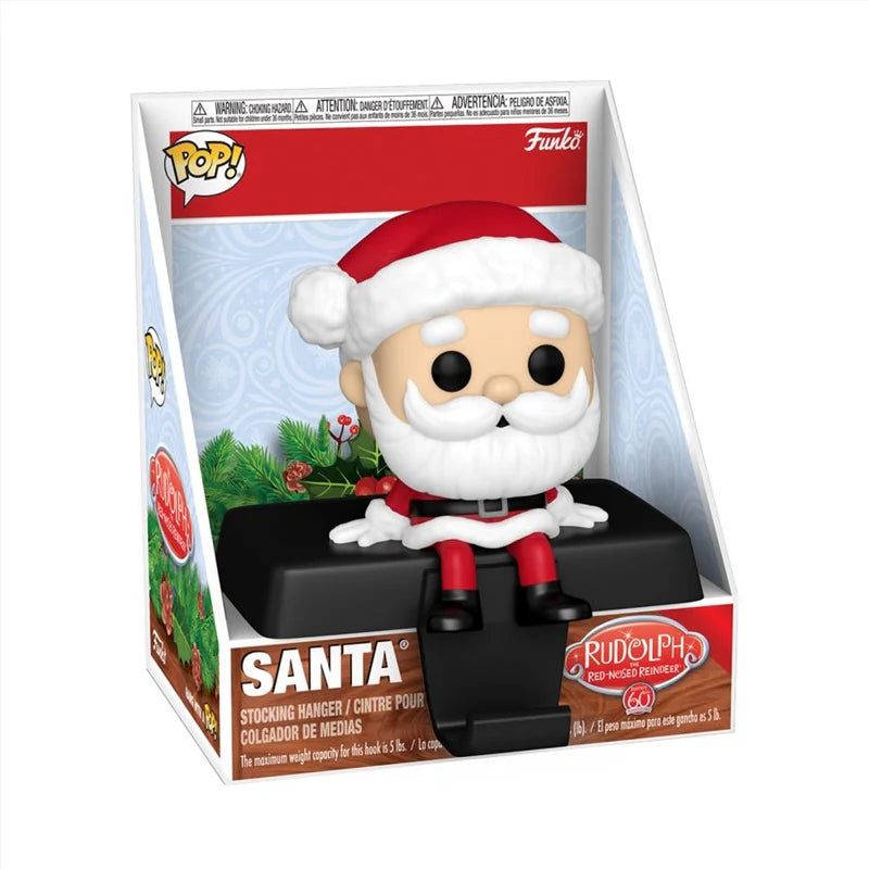 Funko Santa Pop! Edge-Sitter Stocking Holder