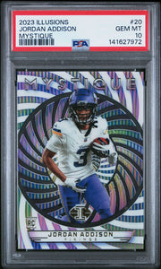 2023 Panini NFL Illusions Mystique - #20 Jordan Addison - PSA Graded Card