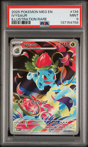 2025 Pokemon Mega Evolution MEG - #134 Ivysaur Illustration Rare - PSA Graded Card