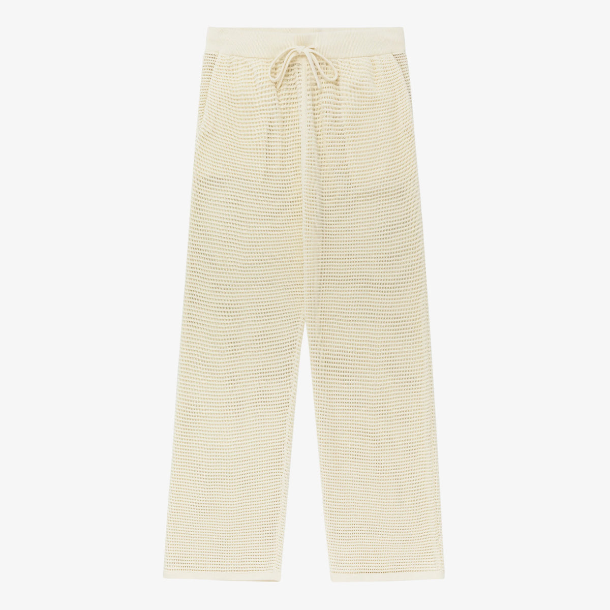 Aime Leon Dore Mesh Knit Sweatpants "Prestine Cream" ALD SS23