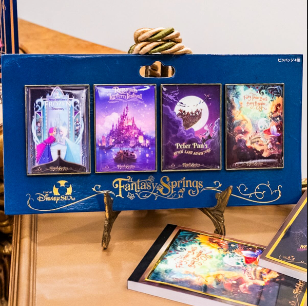 Tokyo Disneyland Resort - 2025 Fantasy Springs 4 Pin Set