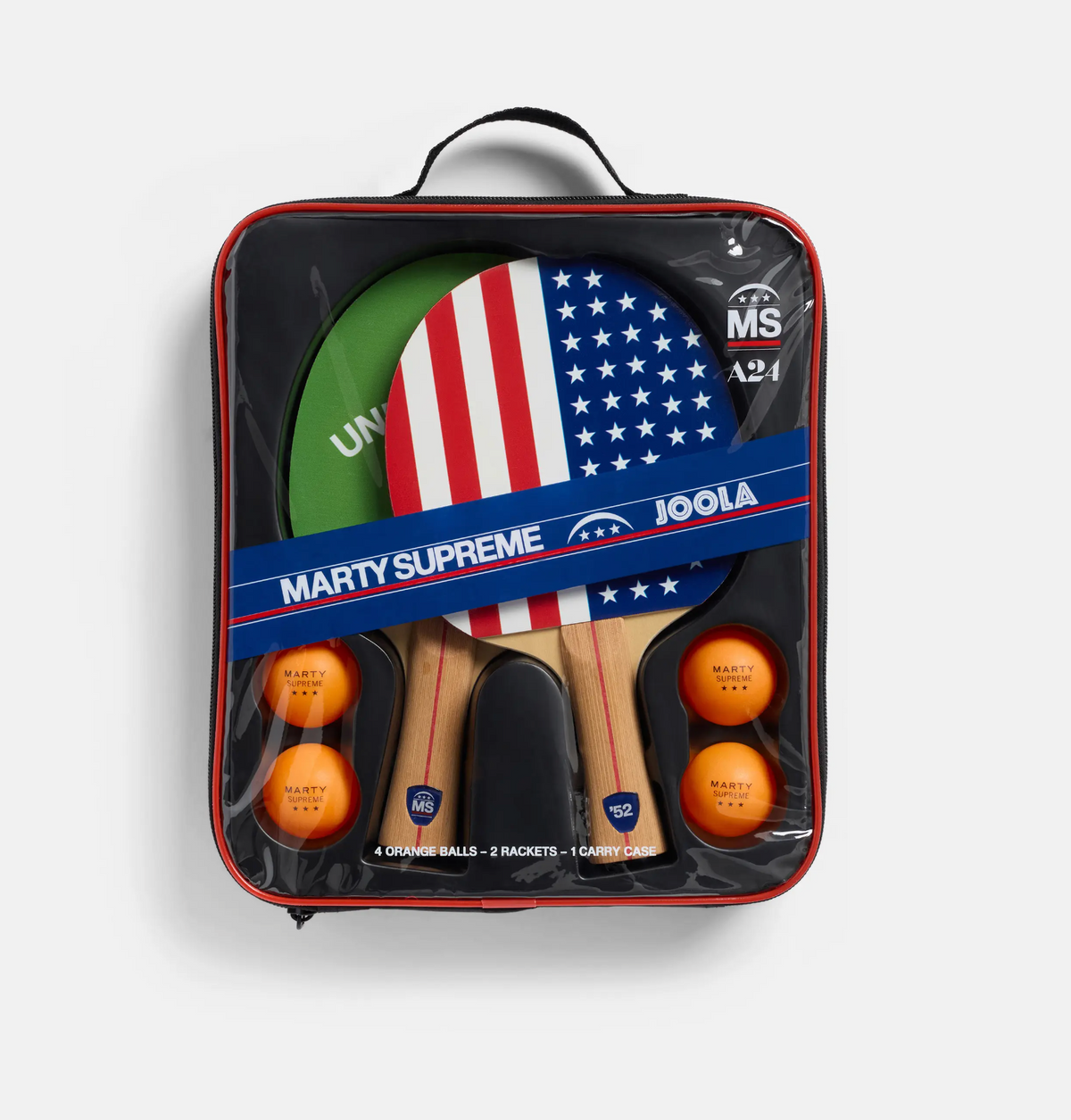 A24 - Marty Supreme x JOOLA Table Tennis Kit - Includes 4 Ping Pong Balls