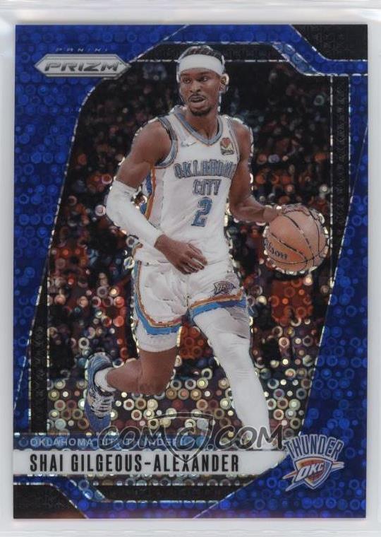 2024-25 Panini Prizm  - Fast Break Blue Prizm - Shai Gilgeous-Alexander #113 - Limited to /150 - Ungraded Raw Card