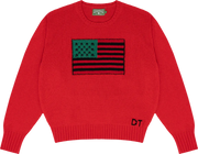 Denim Tears - Tyson Beckford - 1619 Pan African Flag Sweater Red