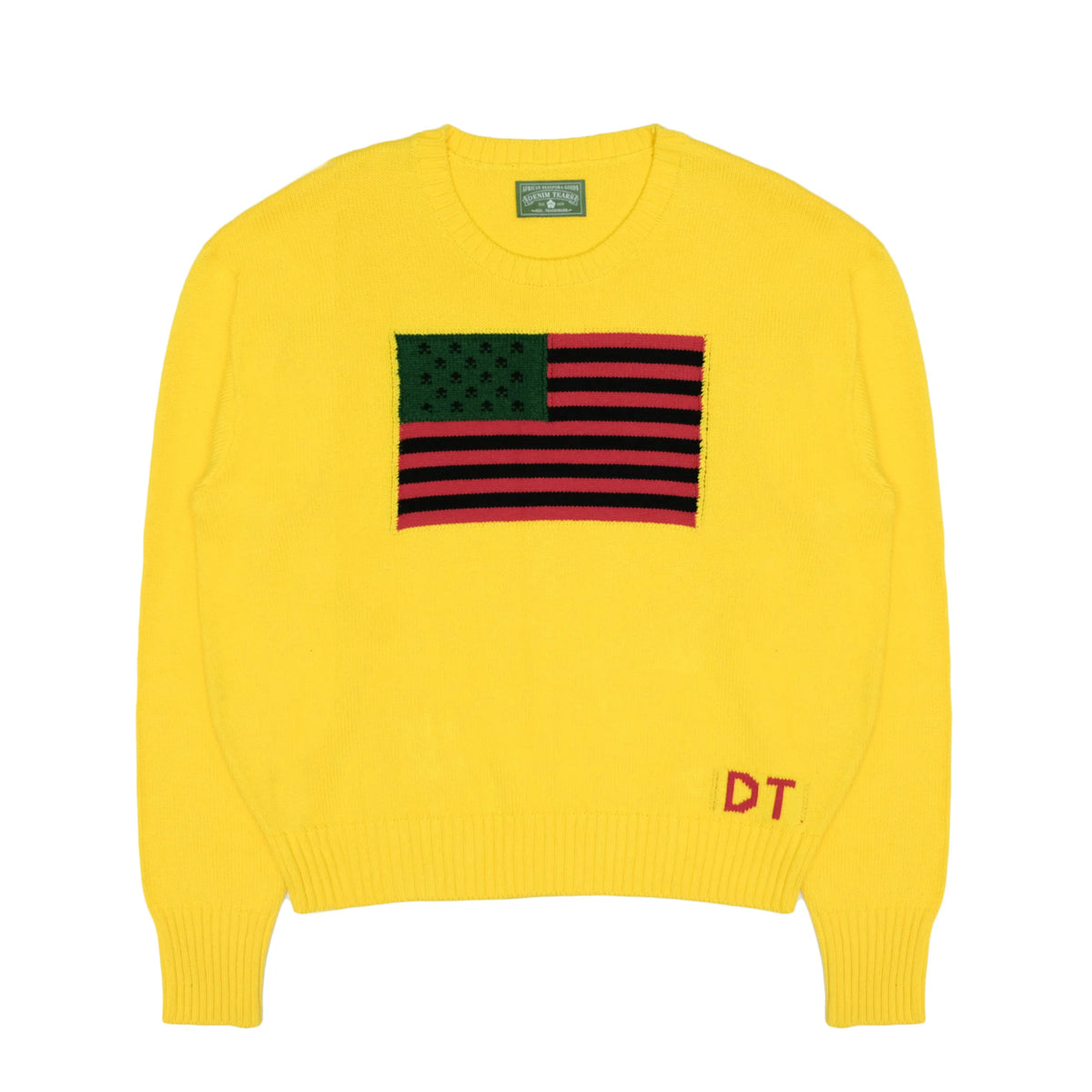 Denim Tears - Tyson Beckford - 1619 Pan African Flag Sweater Yellow