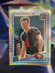 Kurtis Rourke Rated Rookie Flex Emoji Front - 2025 Donruss Optic