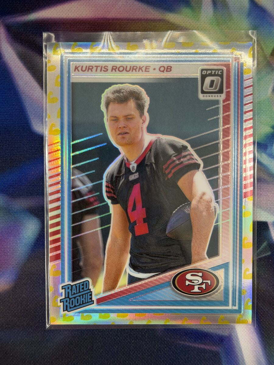 Kurtis Rourke Rated Rookie Flex Emoji Front - 2025 Donruss Optic