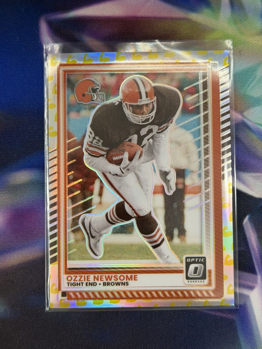 Ozzie Newsome Flex Emoji Front - 2025 Donruss Optic