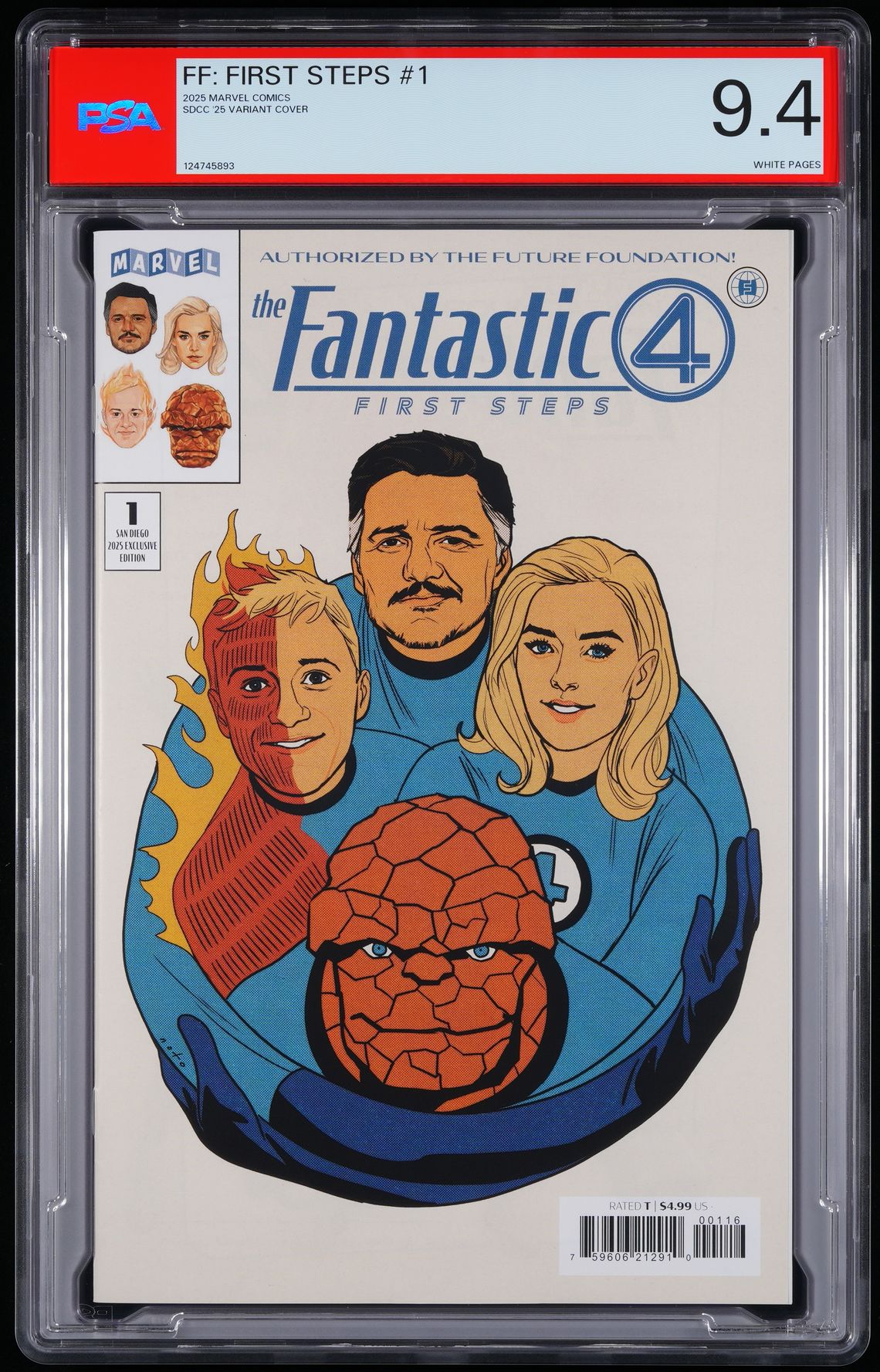 Marvel Comics Fantastic Four: First Steps #1 2025 SDCC Phil Noto Variant Cover - PSA Graded Comic