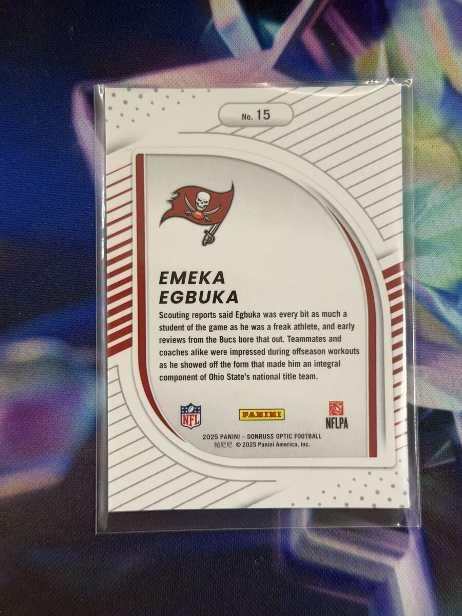 Emeka Egbuka Rated Rookie Hidden Potential Back - 2025 Donruss Optic