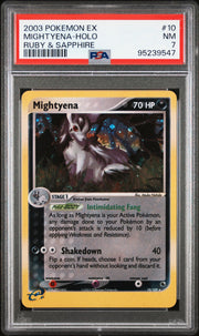 2003 Pokemon Ex Ruby & Sapphire 10 Mightyena-Holo - PSA Graded Card