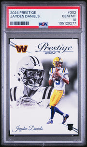 2024 Panini Prestige -  #302 Jayden Daniels Commanders Rookie - PSA Graded Card