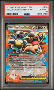 2025 Pokemon Mega Evolution MEG - #104 Mega Kangaskhan Ex - PSA Graded Card