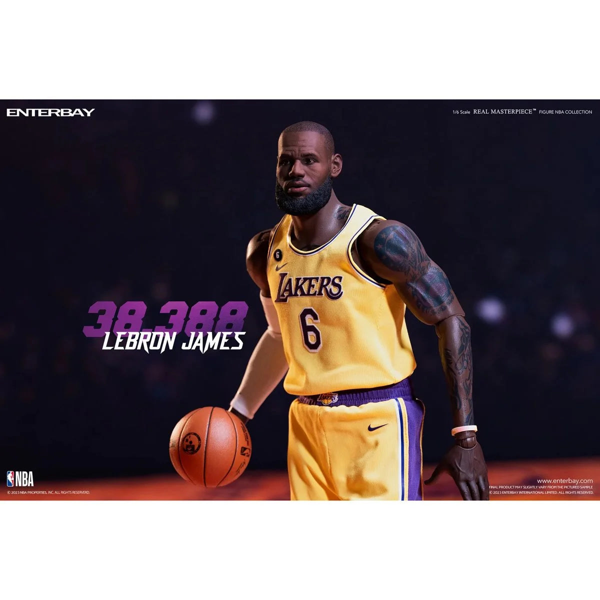Real Masterpiece - LeBron James Scoring Record - 1:6 Action Figure - NBA Los Angeles Lakers  - Enterbay