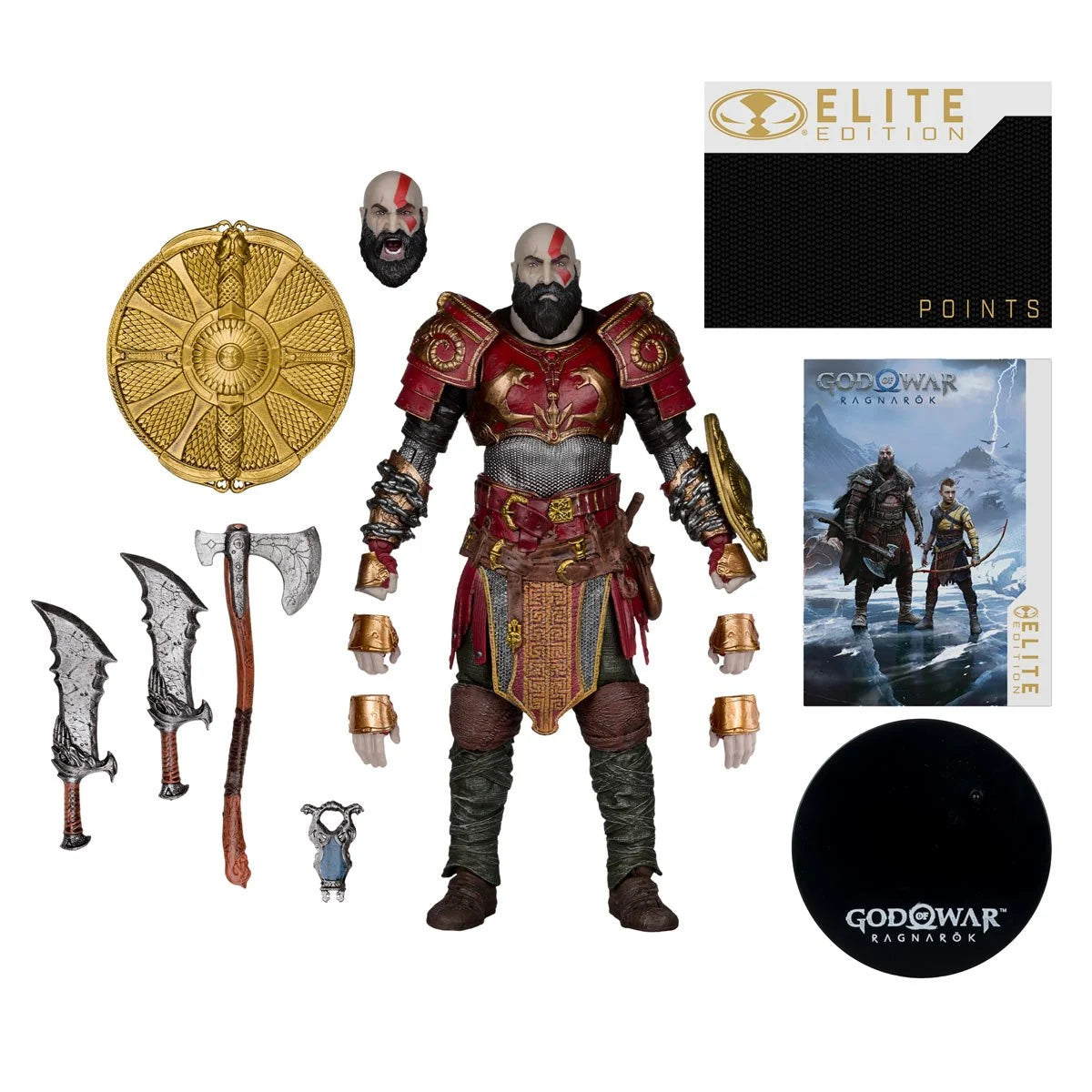 McFarlane Elite Edition - #14 God of War: Ragnarok - Kratos with Ares Armor - 7-Inch Action Figure