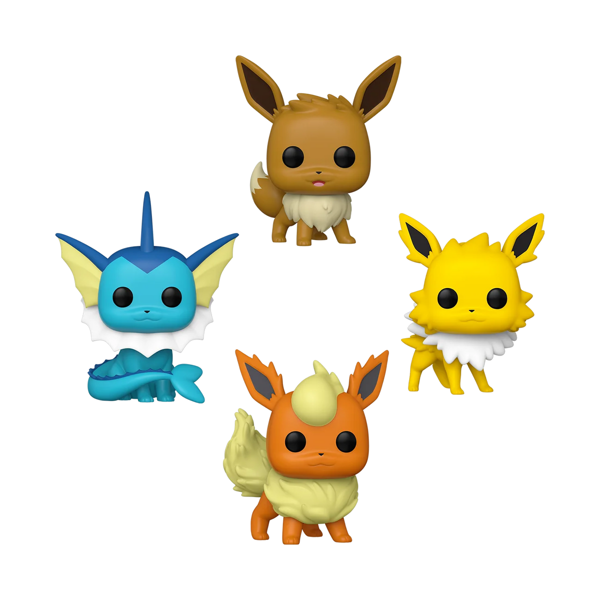 Funko Games - Pokemon Eevee Evolution 4-Pack - Eevee / Vaporeon / Jolteon / Flareon