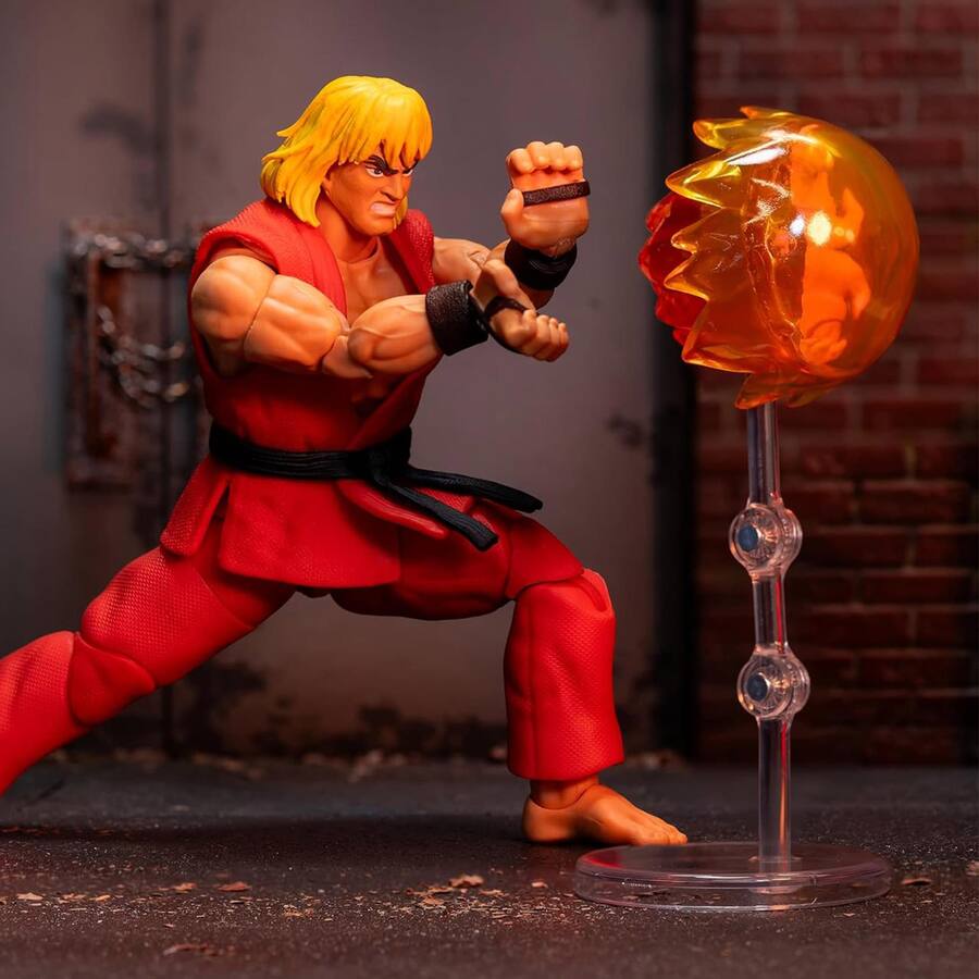 Jada Toys - Street Fighter 2 - The Final Challengers 6 Inch Action Figure Set of 3 - Ken, Chun-Li, Dhalsim