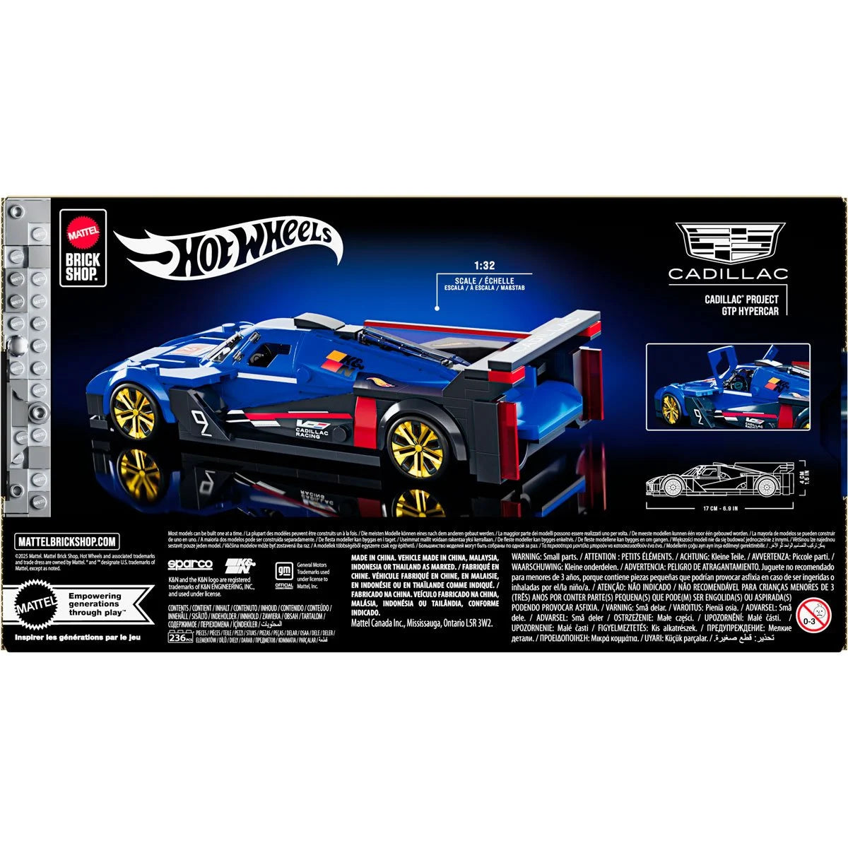 Mattel Brick Shop x Hot Wheels Cadillac Project GTP Hypercar - READY TO SHIP