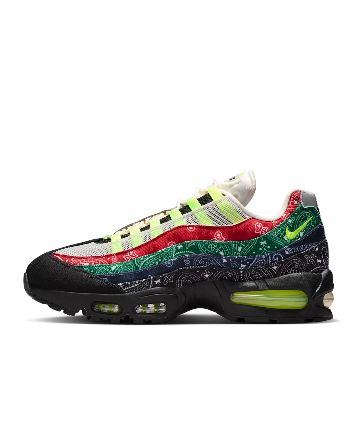 Nike Air Max 95 Big Bubble "Paisley Bandana Neon" - IQ0620-100