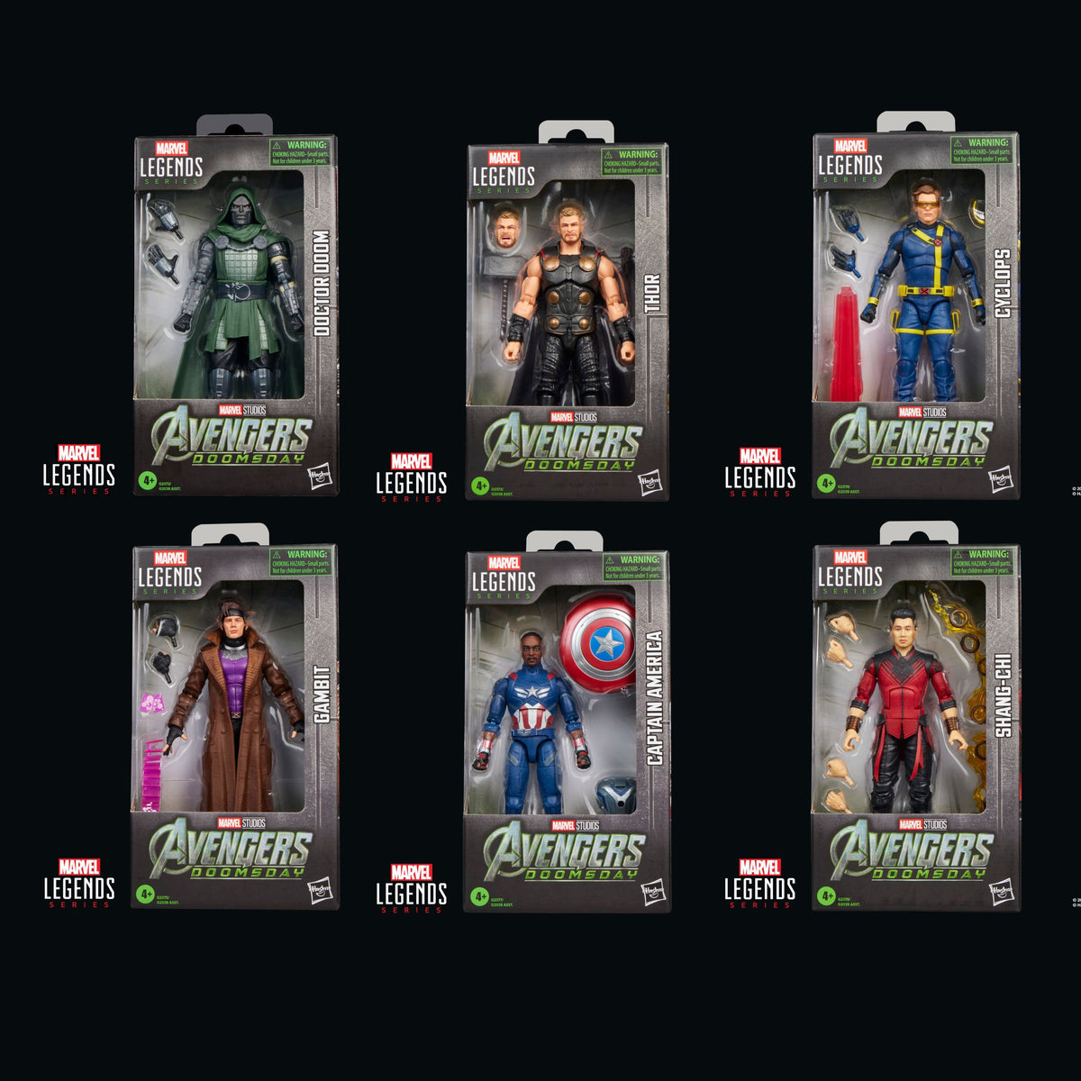 Marvel Legends Series - Avengers: Doomsday Set of 6: Doctor Doom, Thor, Cyclops, Gambit & more - 6-Inch Action Figure (PRE-ORDER NOV 2026)