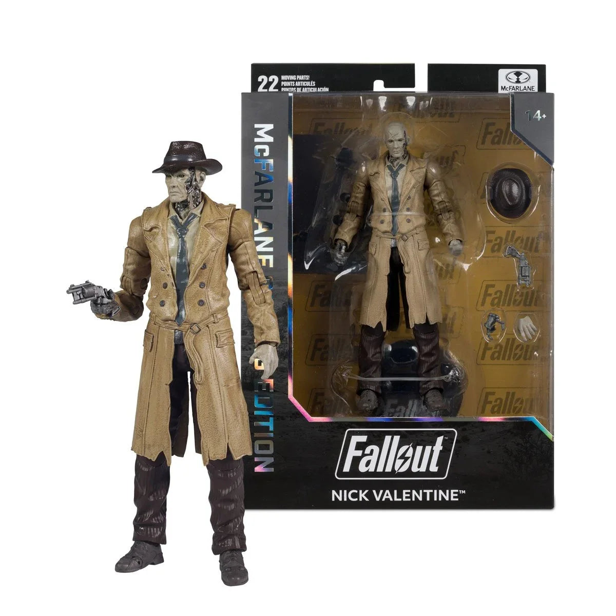 McFarlane Gaming Edition - Fallout Nick Valentine Wave 2 - 7-Inch Scale Action Figure