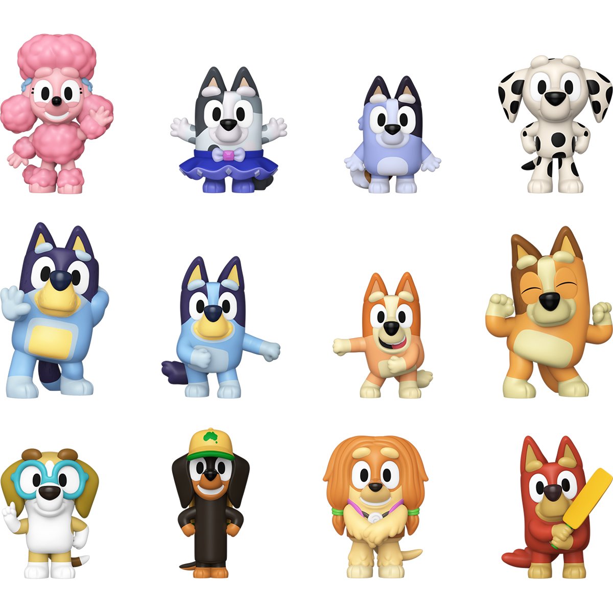 Funko Mystery Minis - - Bluey COMPLETE SET OF 12 Mini Figures - Hobby Exclusive