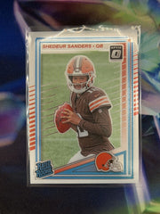 Shedeur Sanders Rated Rookie Front - 2025 Donruss Optic
